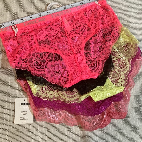 5pk Bebe Hipster Panties. Multiple Colors. NWT updated pics. - Picture 4 of 5